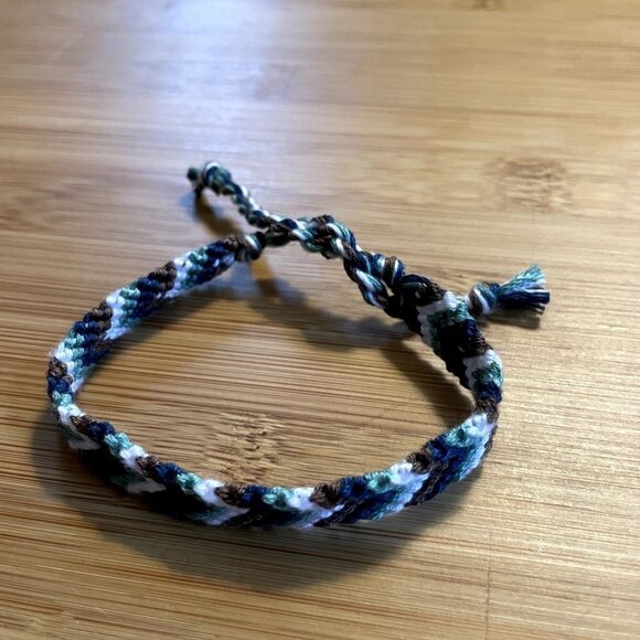 Virginia Woven Bracelet anklet trendy comfortable tie embroidery thread woven gi - Picture 1 of 3